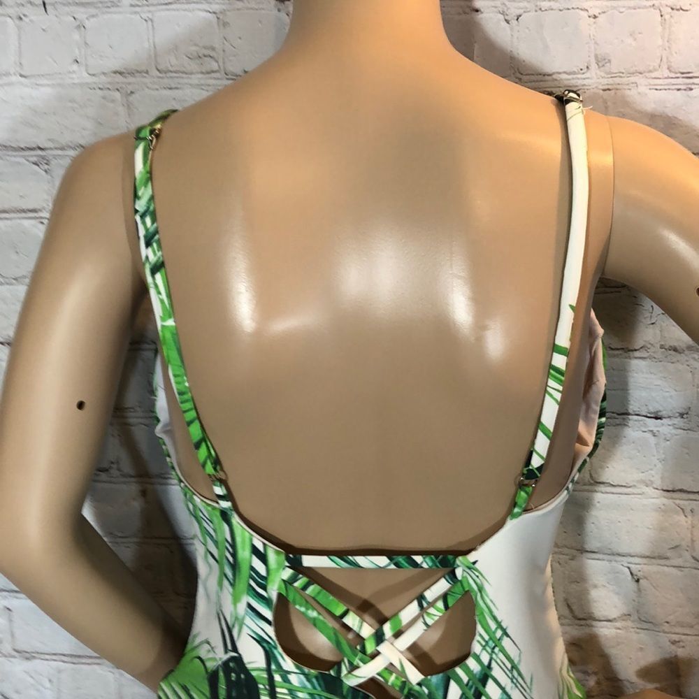 TiniBikini Palm Fronds Print One Piece Swimsuit XL - Picture 10 of 16